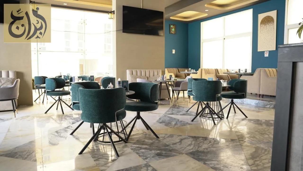 Coffee lounge and cafe at Abraj Suites Hotel, Al Mansoura, Doha