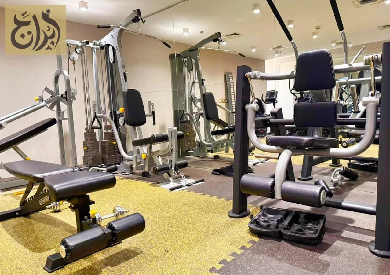 Multi station gym equipment at Abraj Suites Hotel Doha