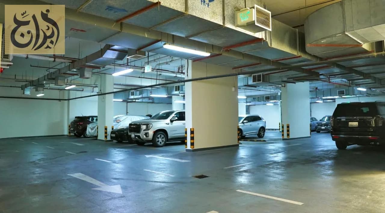 Two level resident parking at Abraj Suites Hotel Doha