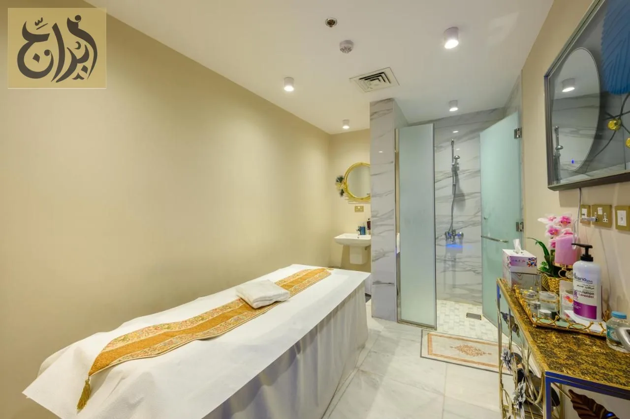 Spa massage treatment room at Abraj Suites Hotel, Al Mansoura, Doha